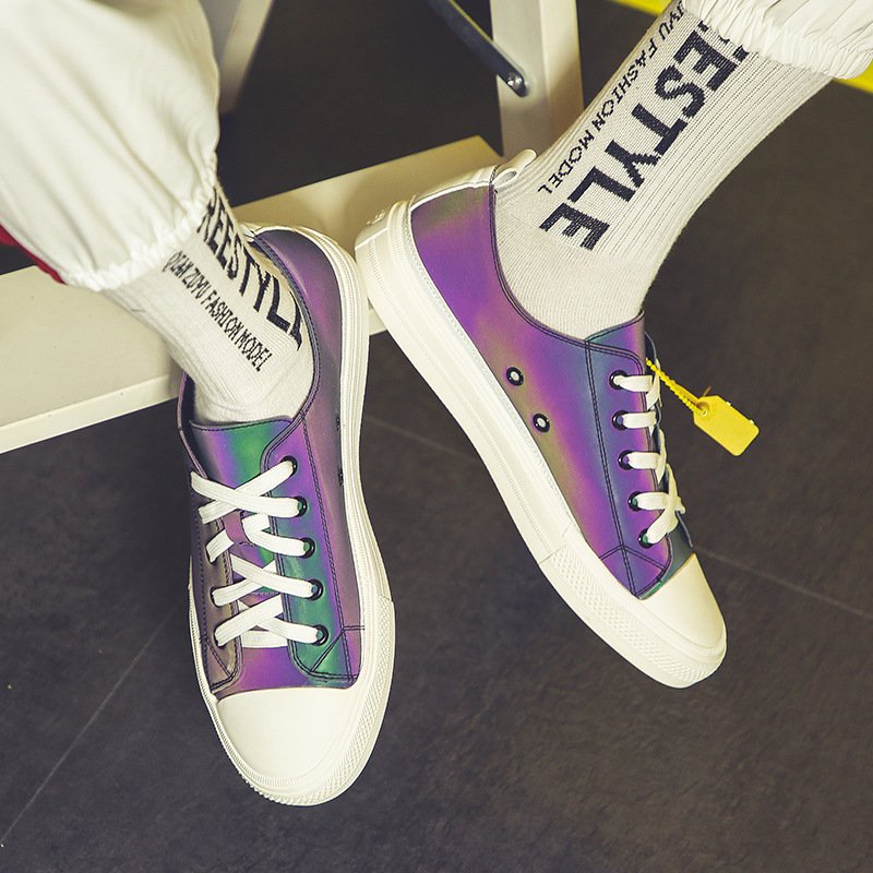 New couple chameleon Daredevil casual sports high-top men's shoes high-top trend