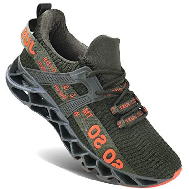 UMYOGO Mens Athletic Walking Blade Running Tennis Shoes Fashion Sneakers Armygreen UMYOGO Mens Athletic Walking Blade Running Tennis Shoes Fashion Sneakers Armygreen