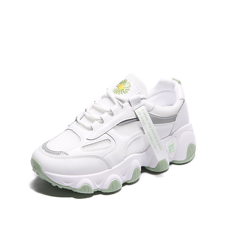 Breathable sports shoes women's 2021 summer new white shoes women's women's high-rise sneakers Breathable sports shoes women's 2021 summer new white shoes women's women's high-rise sneakers